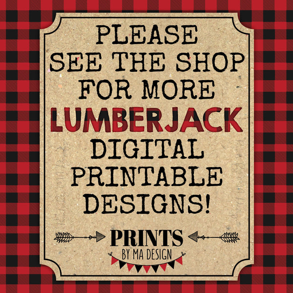 Lumberjack Trail Mix Bar Sign, Some Friends are Nuts some are Sweet Mix 'em for the Perfect Treat, Red & Black Checker Buffalo Plaid, PRINTABLE 8x10/16x20” Sign, Instant Download Digital Printable File