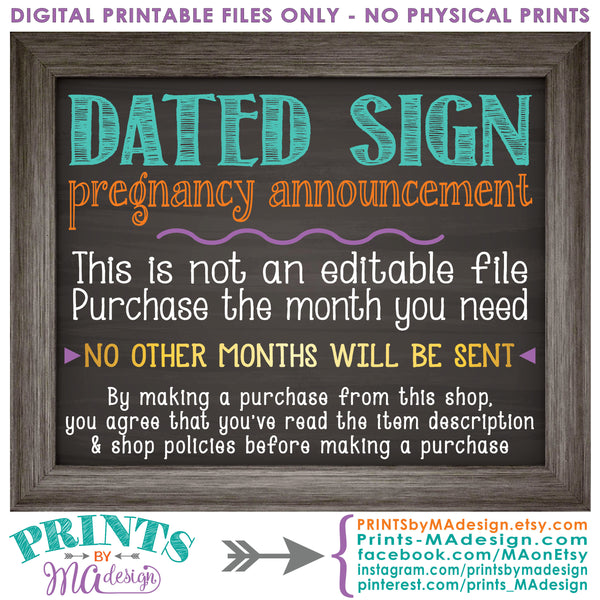 November Pregnancy Announcement Sign due in NOVEMBER, Subtle Due Date Month, Expecting Sign, 8x10/16x20” Chalkboard Style Sign <Instant Download Digital Printable File> - PRINTSbyMAdesign